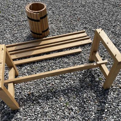 Oak Bench Roll And Stow 1353